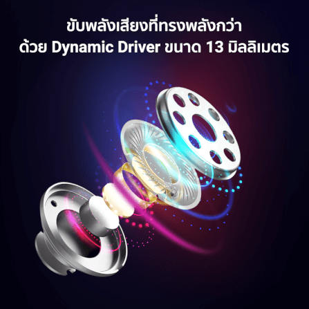 หูฟังไร้สาย ZTEC TUNE BUDS E200 ANC EARBUDS -25DB 6 ไมโครโฟน มี GAME MODE 40MS แบตเตอรี่ 28 ชม._3